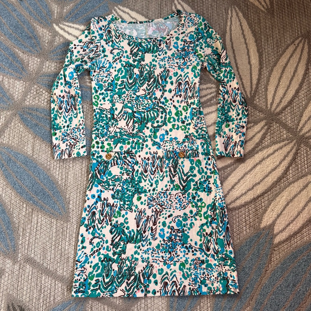 Lilly Pulitzer Dress‎ Corine In Sea Oat Escapades In The Everglades Size XXS